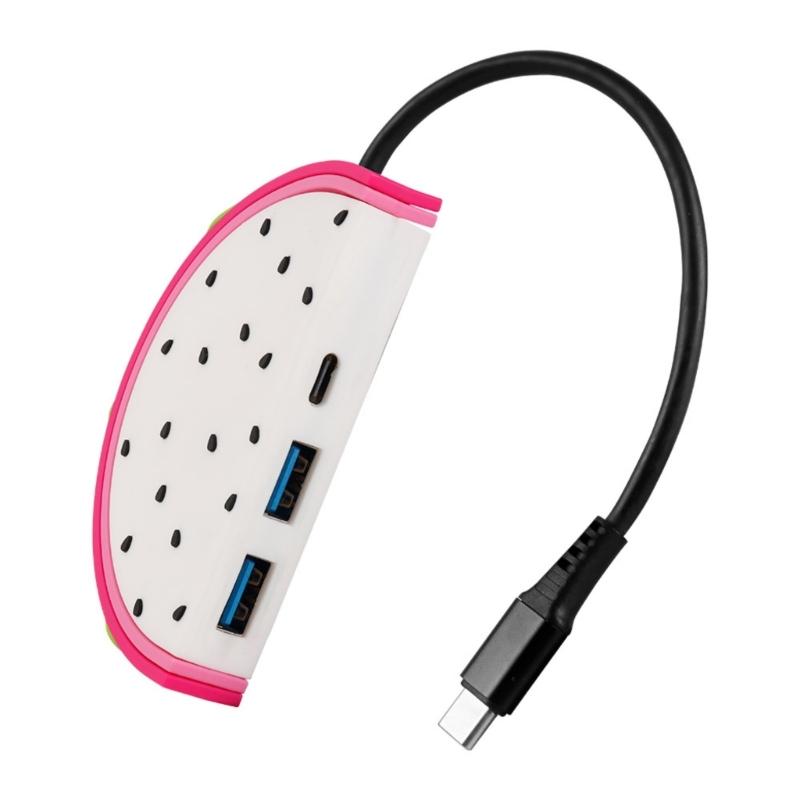 

USB C Electrical Socket TYPE C Male to 2x USB3.0+Type C Power Strips Charger Station Splitter For Tablets Laptop