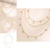 Alloy Star Versatile Pendant Necklace With Three Chic Layers For Everyday Fashion