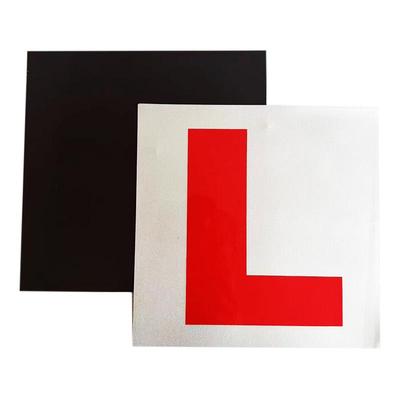Magnetic Green L Plates for Beginner Drivers - UK Logo Sticker