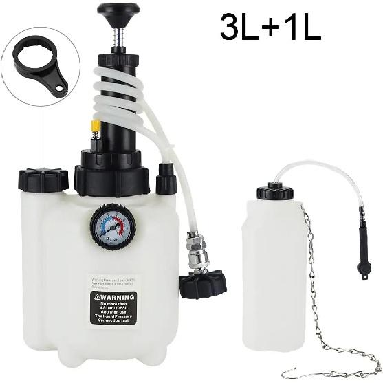 3L Manual Car Brake Oil Pot Replacement Tools Auto Brake Bleeder Large Capacity Hydraulic Fluid Oil Changer For Brake Bleeding a set