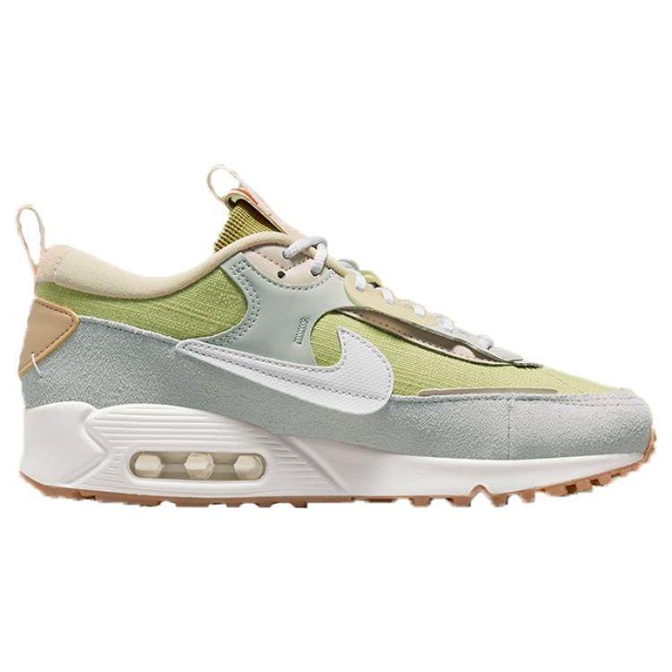 Nike  Air Max 90 Futura Buff Gold Light Silver Women Sneakers Green Summit-White DV7190-700