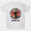 T-shirt da uomo nera stampata Buford T Justice Stampa su carta transfer senza taglio Maglietta in cotone