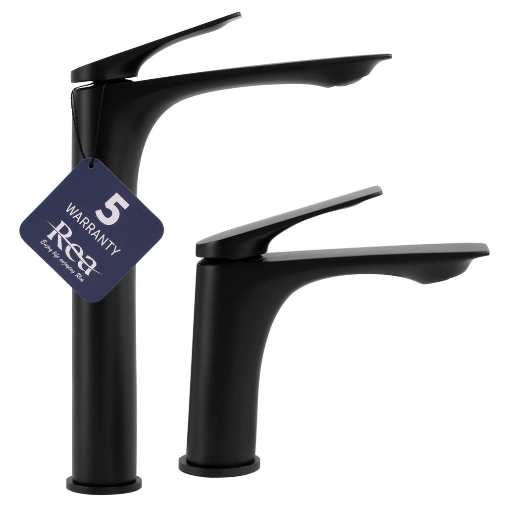 Bateria umywalkowa avalon czarna wysoka sku rea-b1126