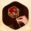 Chinese Style Bridal Group Fan with Pendant Chinese Silk Fan Mini Chinese Fan  Chinese Wedding