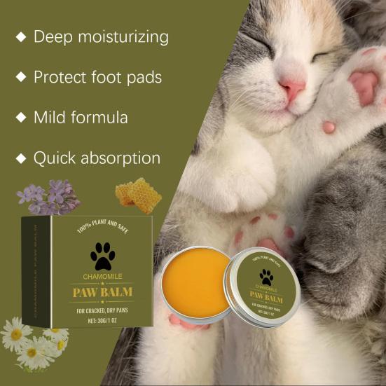 Pet Paw Balm Natural Moisturizer Ochranný krém Pet Nose Protector Popraskané nohy Příslušenství pro kočky Psy