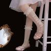 Sexy Elastic Hollow Japanese Princess Mid Tube Socks Ladies Hosiery Lolita Mesh Stockings