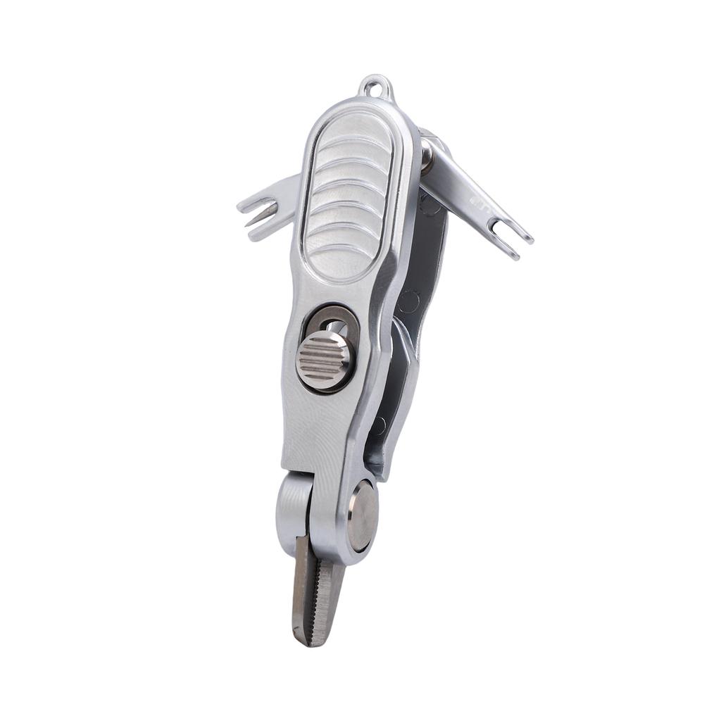 Fishing Line Cutter, Stainless Steel   Line Clippers, Portable   Line Scissors with Retractor, Hook Eye Cleaner and Knot Tying Tool, Angler F