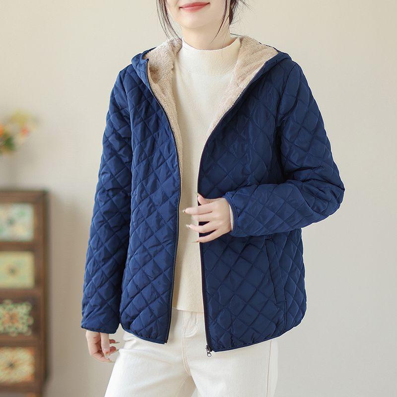 Korean Winter Women's Cotton Jacket Short Lightweight Small Cotton Coat Casual Women's Coat Cotton Clothing