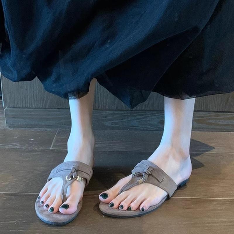 Fashion 2025 Fashion Women Casual Faux Suede Slippers Wedges Heel Cork Mules Platform Clog Non Slip Sole Buckle Outdoor Home Shoes