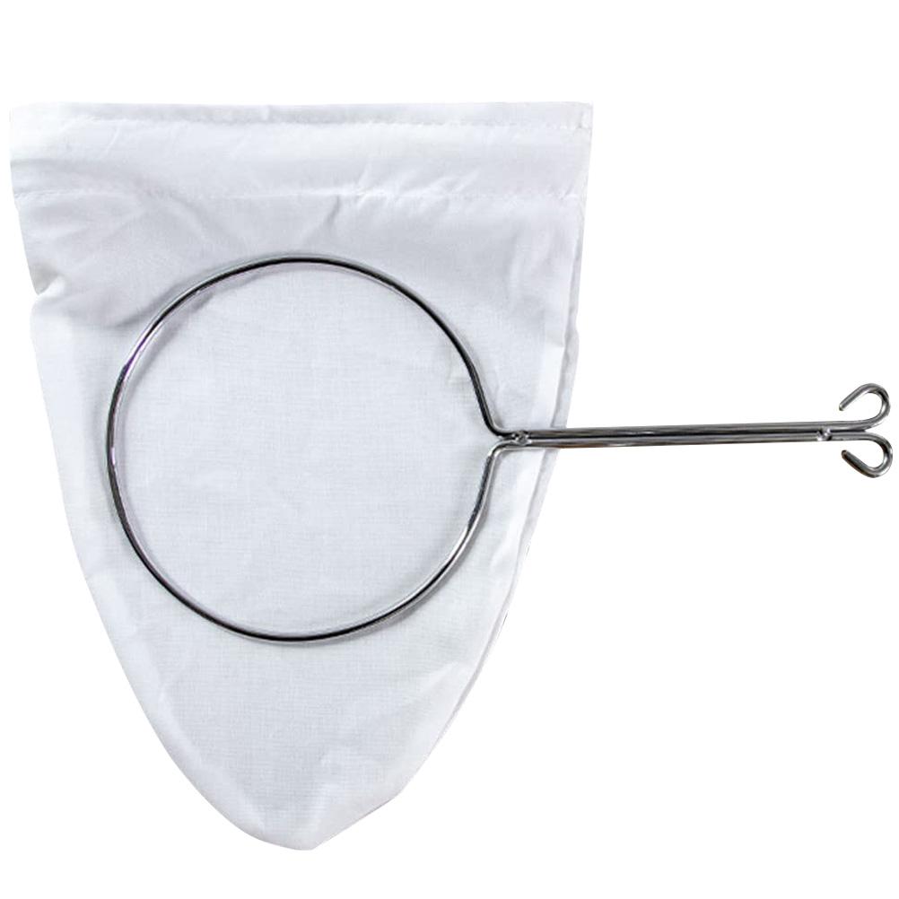 

Стальное кольцо Фильтр-мешок Кухонные инструменты Марля Сита для Гаджета Соевое молоко 27X15X15CM белый