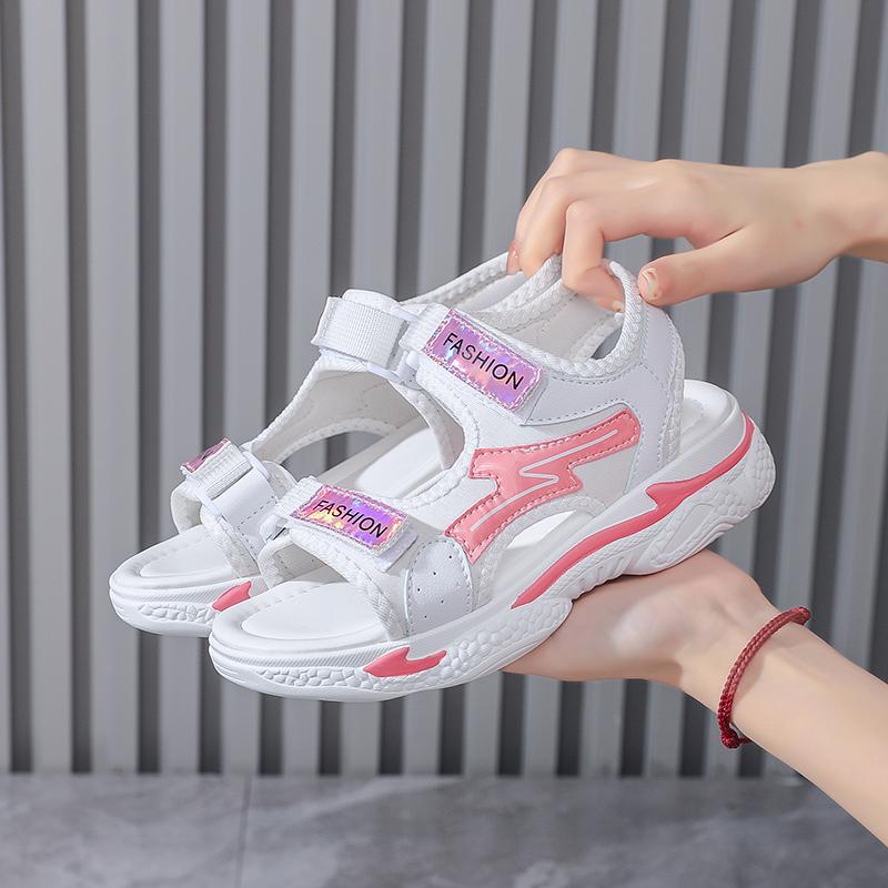 Літні надлегкі сандалі Жіночі спортивні сандалі Дівочі сандалі на липучці для дівчаток