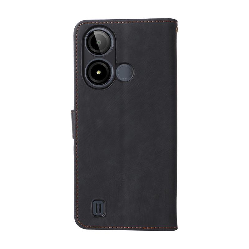 BLU C9 Flip Leather Phone Case with Card Slot & Anti-Theft Protection