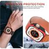 Matte Metal Case Fit for Apple Watch Ultra 3/2/1 49mm Case Bumper, [Matte Aluminum Bezel] + [Soft TPU Bumper]