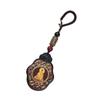 Ebony Nepal Eight Guardian Gods Keychain Pendant - Retro Buddha Jewelry Gift for Men and Women