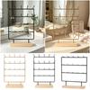 3/4 Tiers Earrings Display Stand Gold Black Necklace Bracelet Organizer Retail Counter