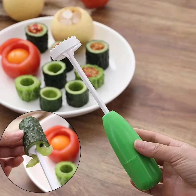 4Pcs/set Kitchen Gadget Accessory Vege Drill Digging Corer Cooking Tool Vegetable Spiral Cutter Spiralizer Creative Kitchen Item