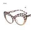 Oversized Glasses Cat Eye Eyeglass Frame For Women New Vintage Style Clear Lens Luxury Eyeglasses Leopard Candy Color Eyewear