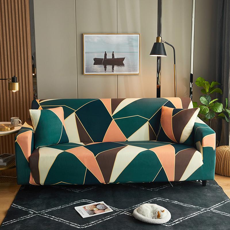 New Style Geometric Printed Sofa Covers For Living Room,Couch Cover ,Home Decoration,Sofa Protector For Kids And Pets,Easy Wash