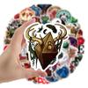 Cross-Border D&D Graffiti: 100 Waterproof Stickers for Laptops, Skateboards, and Suitcases