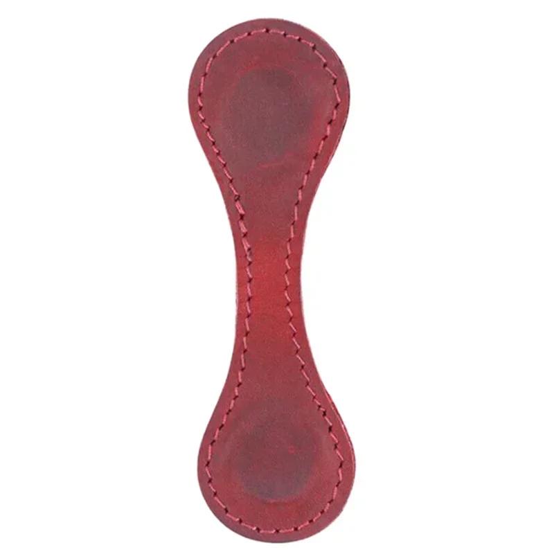 New PU Genuine Leather Magnetic Bookmark Double-sided Magnetic Buckle Notebook Page Pagination Clip Learning Reading Accessories