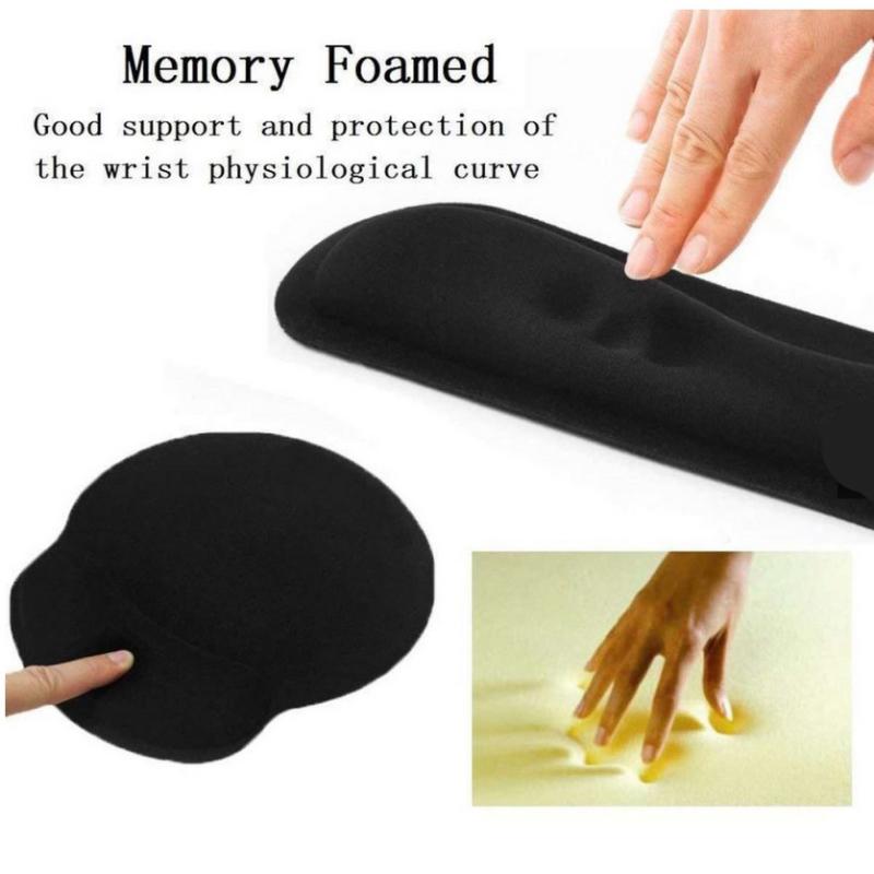 Keyboard  Wrist  Rest  Pad And Mouse Gel Wrist Rest Support Memory Foam Ergonomic Cushion