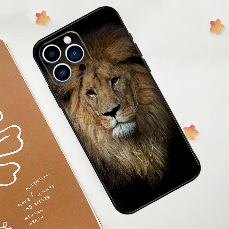 

Leopard Tiger Lion Animal Phone Case For iPhone 17 Pro Max 14 11 15 16 Pro Max 13 12 mini 16 Plus 16e 17 Air Funda iPhone 11Pro MAX