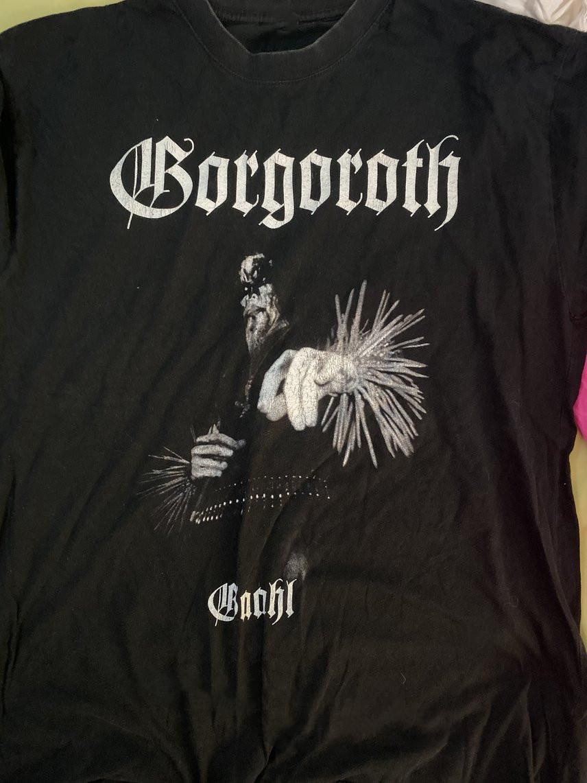 Новая Популярная Футболка Gorgoroth Черная Топы Футболка Хлопок Полный Размер M