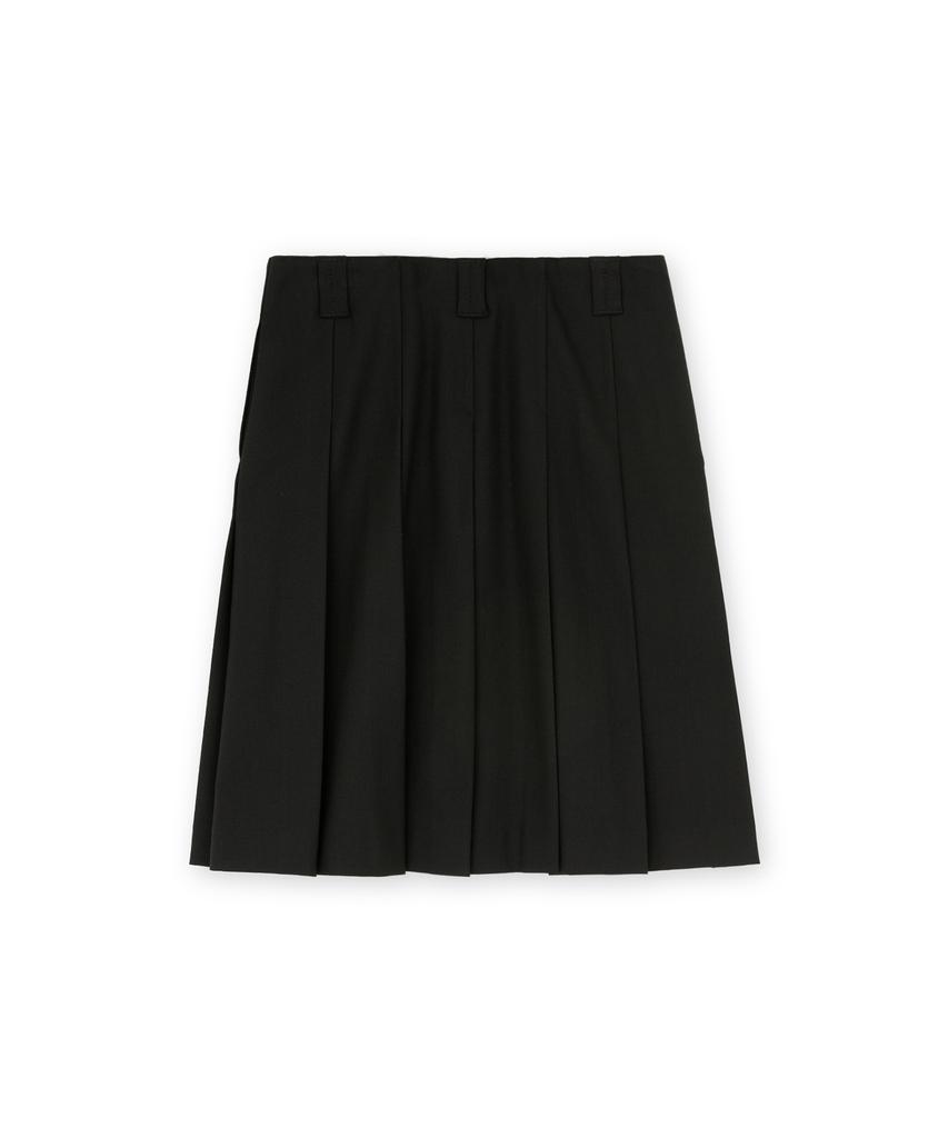 Beulaunyadeu W Pleated Midi Skirt, Black