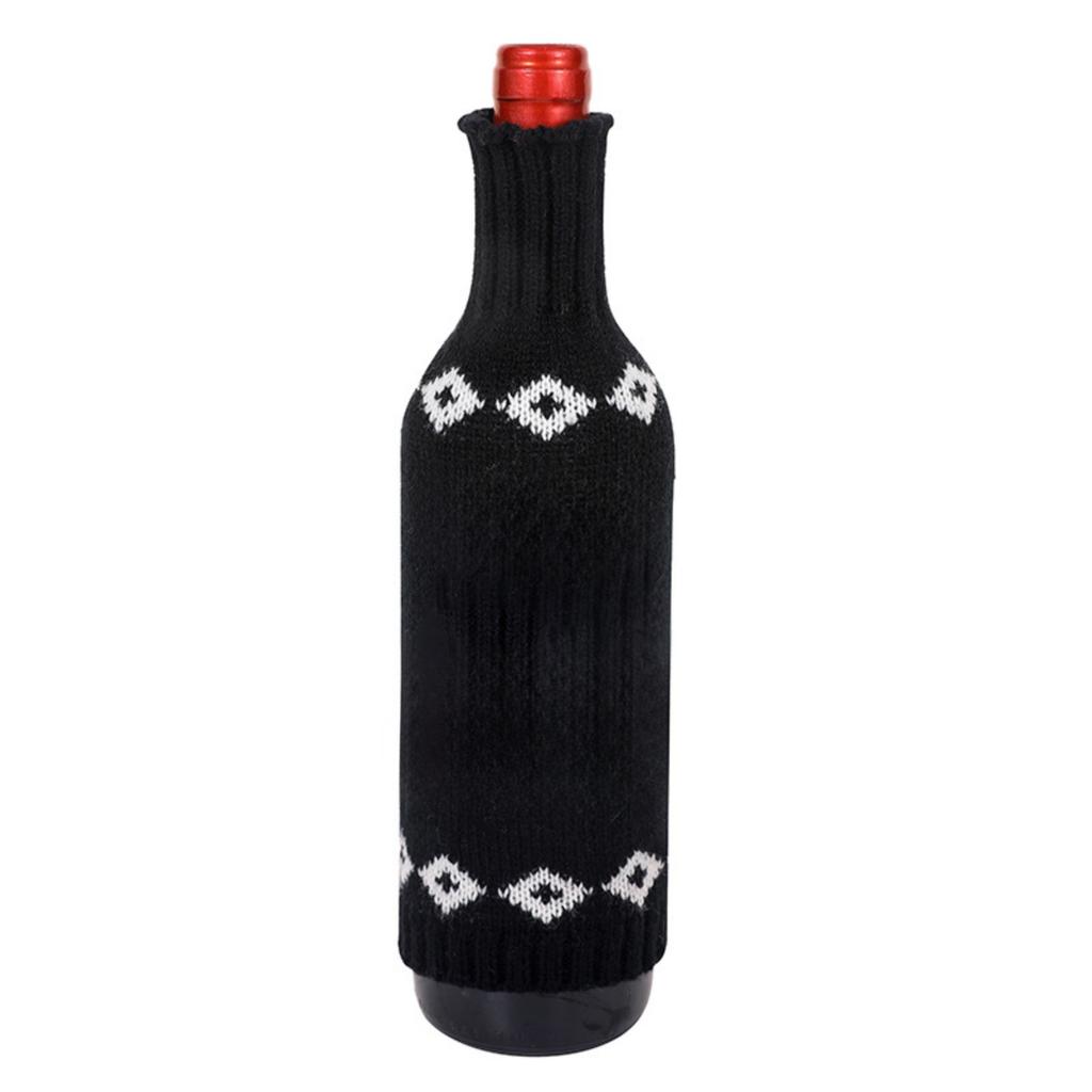 Halloween Decorations Christmas Knitted Pumpkin Wine Bottle Cover Red Wine Cover Restaurant Layout Decoration Wine Bottle Clothes Cover