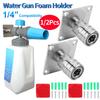 Foam Cannon Nozzle Water Gun Holder 1/4 Quick Connector Wall Mountable Pressure Washer Accessories Non Self-Locking Storage Rack