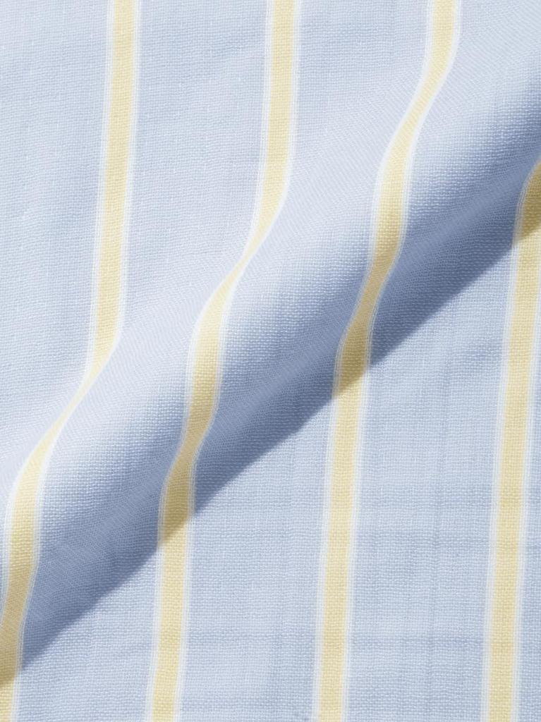 Gelato Pique Sleep Dyed Striped Gauze Pile Blanket (PSGG252849BLUF)