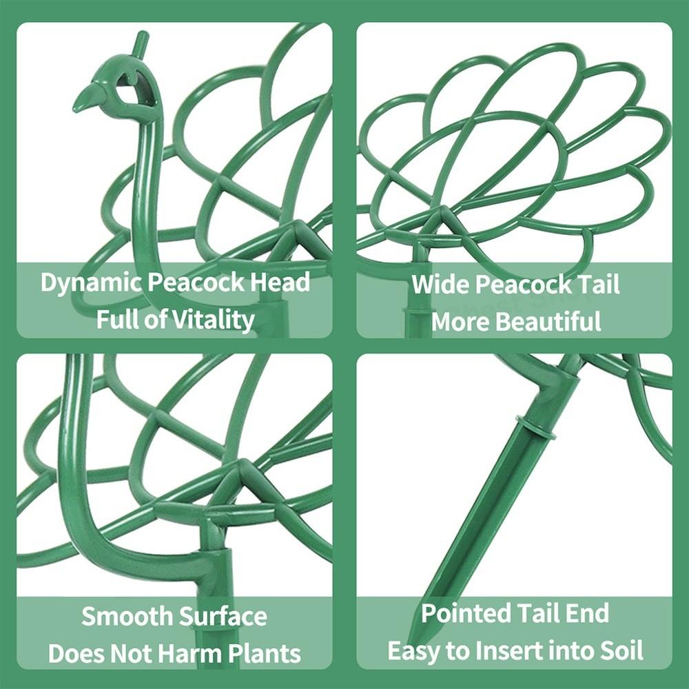 Neuer Outdoor Pfauenform Rankgitter Blumentopfhalter Ständer Rahmen Gartenpflanzenstab Pflanzenstütze Ständer Hof Blumen