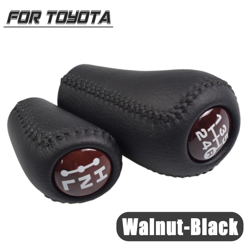 ABS + Couro Estilo Automotivo Transmissão Manual de 5 Velocidades + Manopla de Câmbio para Toyota Prado LC120 Land Cruiser Prado 03-09