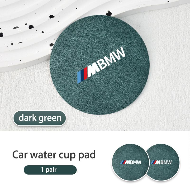 

1pair Car Coaster Water Cup Seat Non-slip Mat accessories For BMW E84 E87 E90 E91 E92 E93 F10 F20 F30 F40 F15 F25 F26