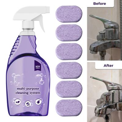 6/12/18/24Pcs Eco-Friendly Cleaning Spray Detergent All-In-One Stain Remover Multi-Purpose Cleaner with 500ml Bottle