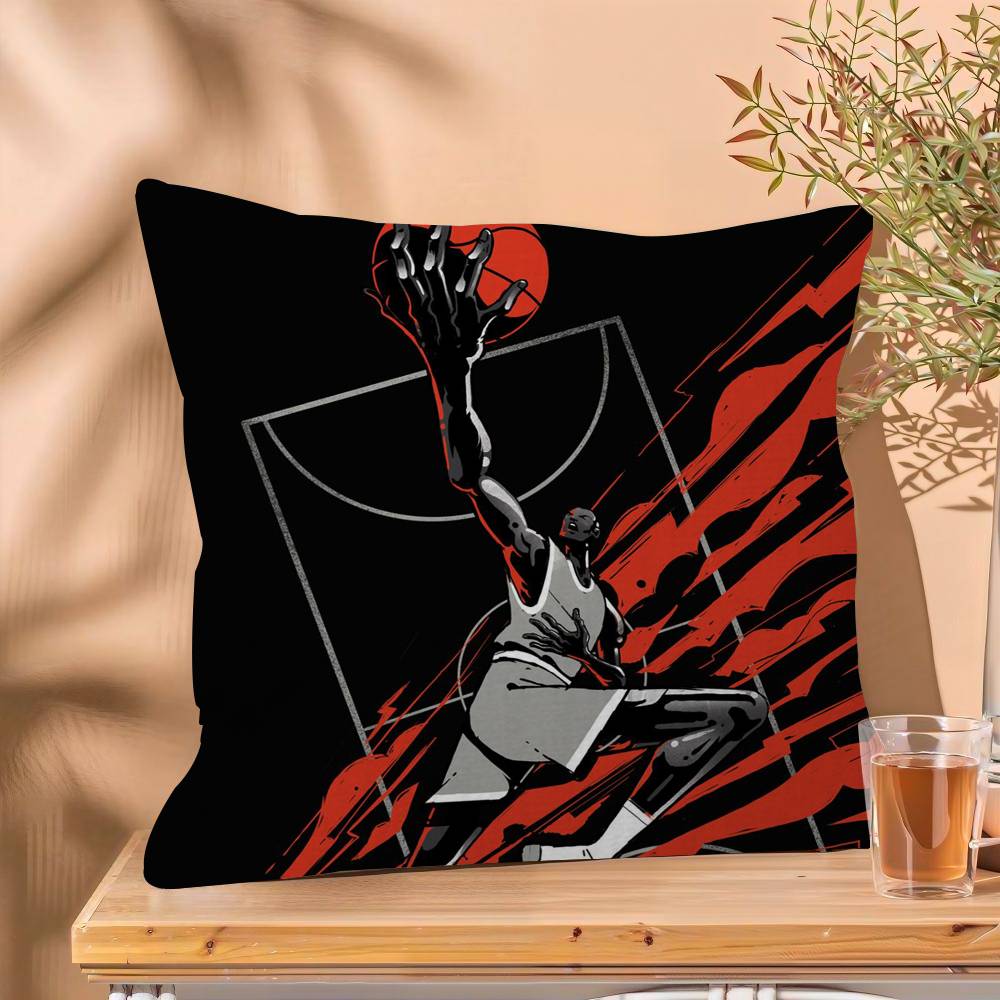 Nordic Colorful Sport Basketball Maple Design Cushion Cover Happy Autumn Harvest decor Holiday Decorati Pillow Cover
