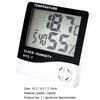 Digital Thermometer Large Screen Easy to Use Plastic Temperature Humidity Monitor Home Decor