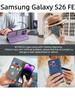 For Samsung Galaxy S26 FE Flip Case RFID tection Dual-Layer Card Slot Soft Silicone External Leather Stand Holder Flip Cover