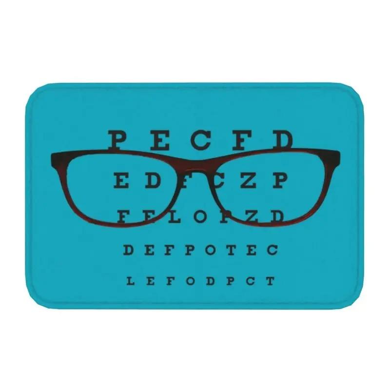 Snellen Eye Chart Front Floor Door Optometrist Optician Kitchen  Entrance Mat Outdoor   Bathroom Doormat Garage Carpet Rug