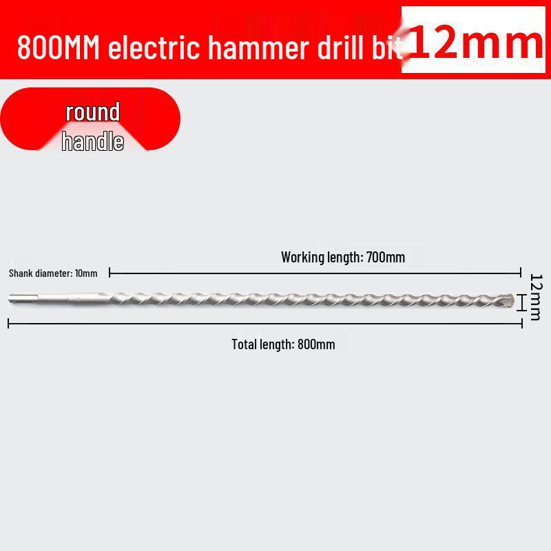 Two-Groove Round Handle & Four-Square Handle Concrete Hammer Drill Bit