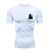 Samurai with Katana Men Sports T-Shirt Training Jogging Running Workout Compression Shirt Rashgard Tops Tee Short Sleeve T-Shirt