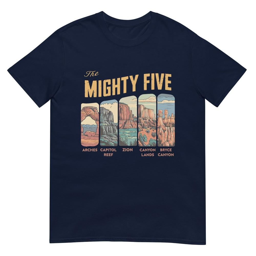 Vintage Mighty Five National Park Moab Souvenir Big 5 Utah TShirt S