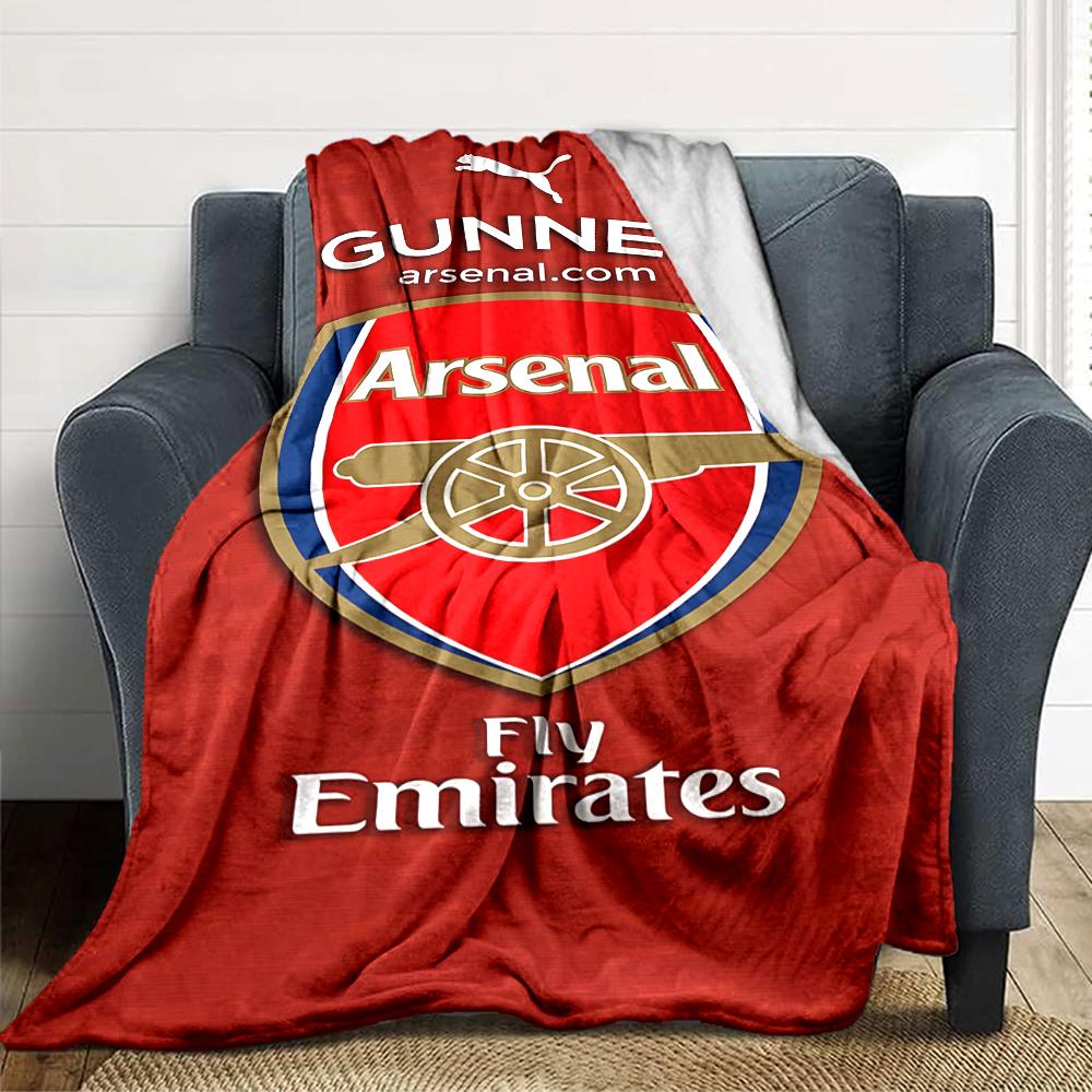 Arsenal Crest Blankets Flannel Printed Breathable Warm Throw Blanket for Home Office Bedspreads 0708a33