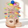 Rotating Toy Hand Eye Coordination Balance Game Focus Training Wooden Structure for Kids,