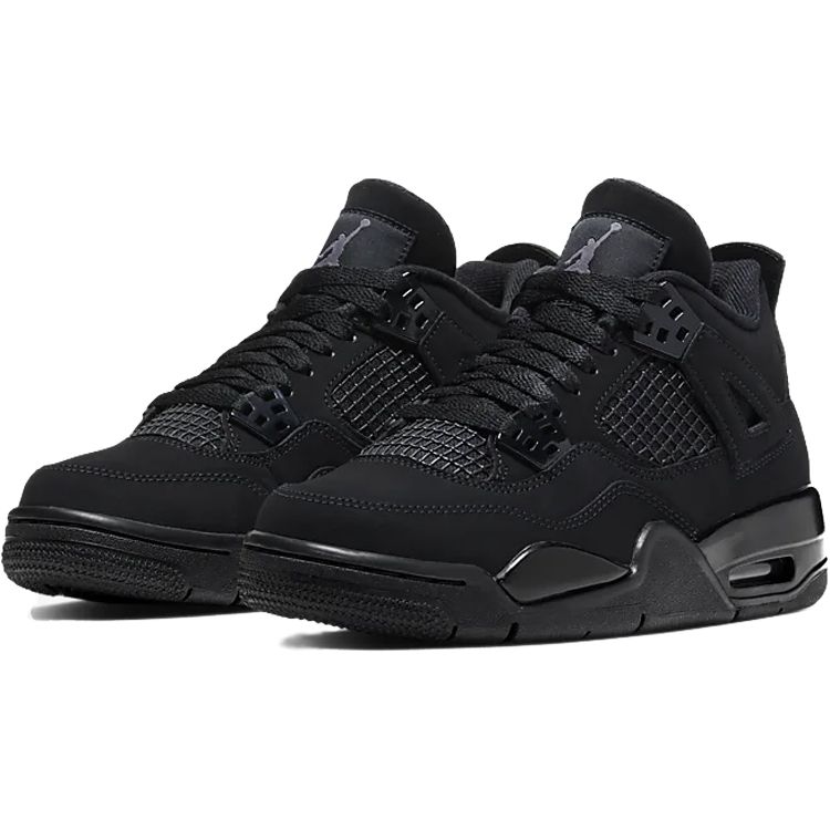 Air Jordan 4 Retro GS Black Cat 2020 Kids Sneakers Light-Graphite 408452-010