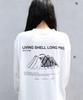 Snow Peak Living Shell Long Pro. L/S T-shirt EC-TS-25AU013, Cut and Sew, Long Sleeve T-shirt, Men's and Women's, White, Size M