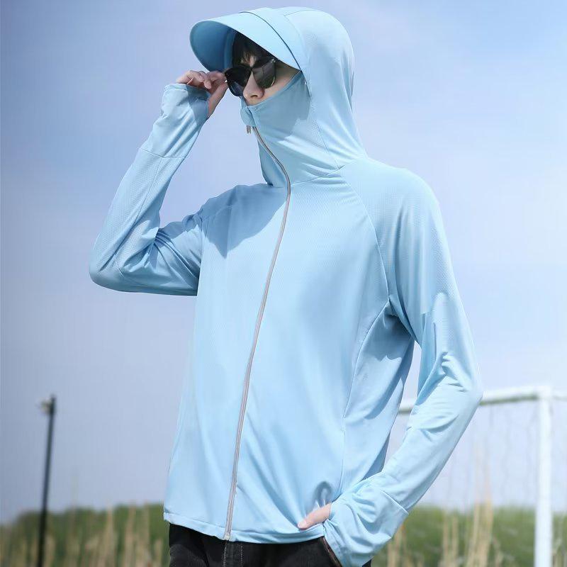 Men's Summer UV Protection Lightweight Breathable Outdoor Shirt for Fishing & Cycling
