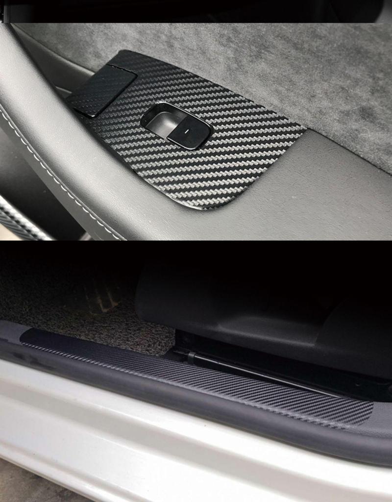 Carbon Fiber Anti-Kick Film for Tesla Model 3/Y (2021) Center Console Interior