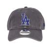 New Era 9TWENTY MLB Baseball Cap for Men and Classic Los Angeles Dodgers Charcoal Gray Women, Low-Profile Cap, [Used]