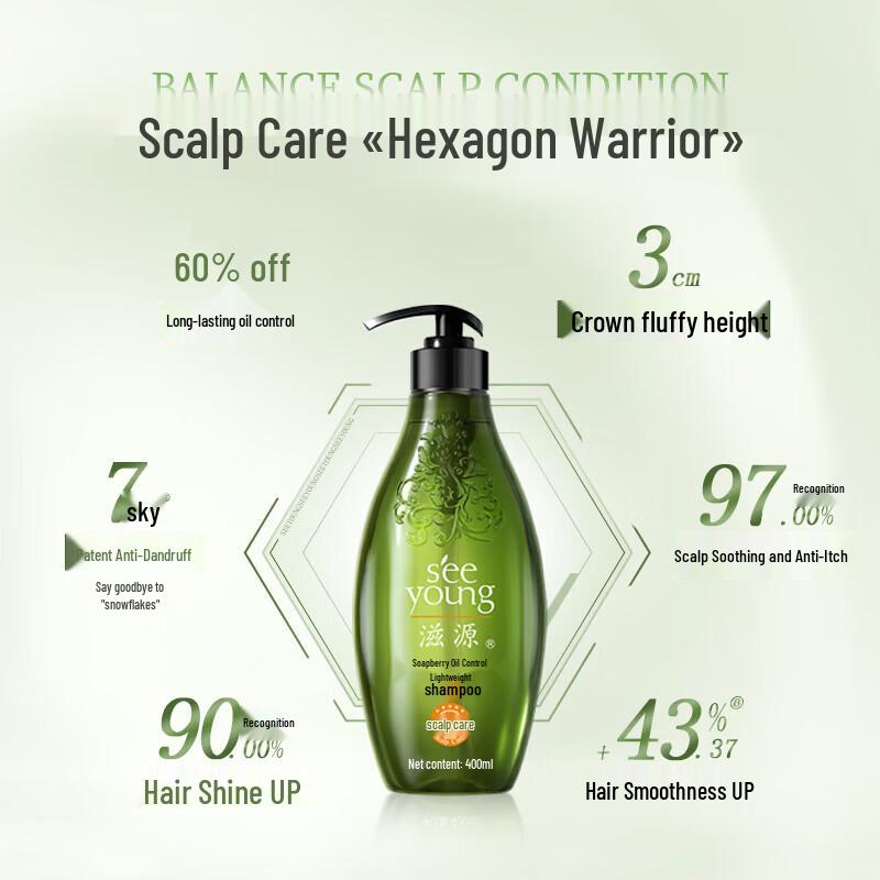 Seeyoung Sapindus Oil Control Lightweight Shampoo